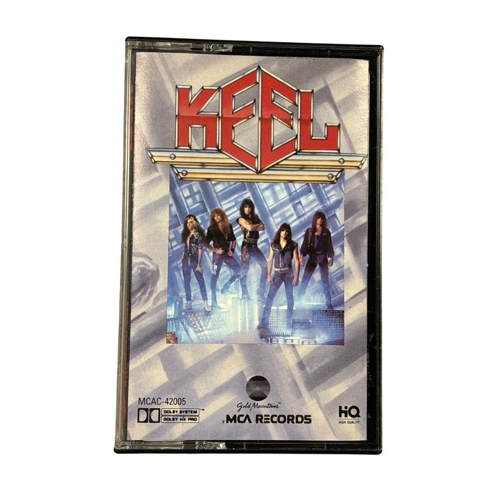 Vintage 1987 Cassette Tape Keel Self Titled Album MCA Records